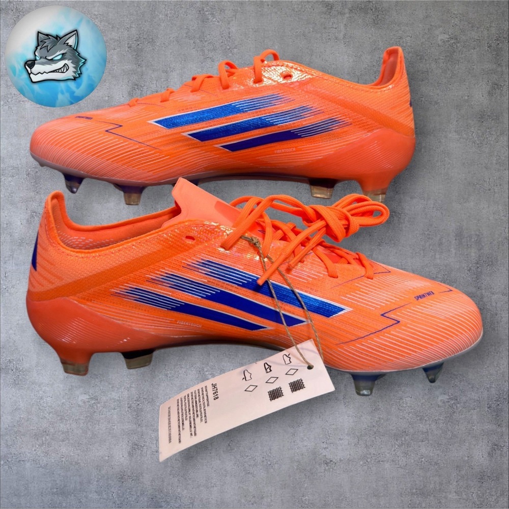 Adidas F50 Elite FG Soccer Cleats Beam Orange Coral Blaze Mens 7 JH7618 New - Picture 3 of 5